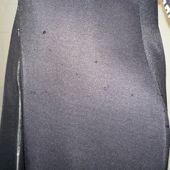 Givenchy Black and White Logo Crepe de Chine Stretch-Knit Midi Dress - Picture 11 of 16